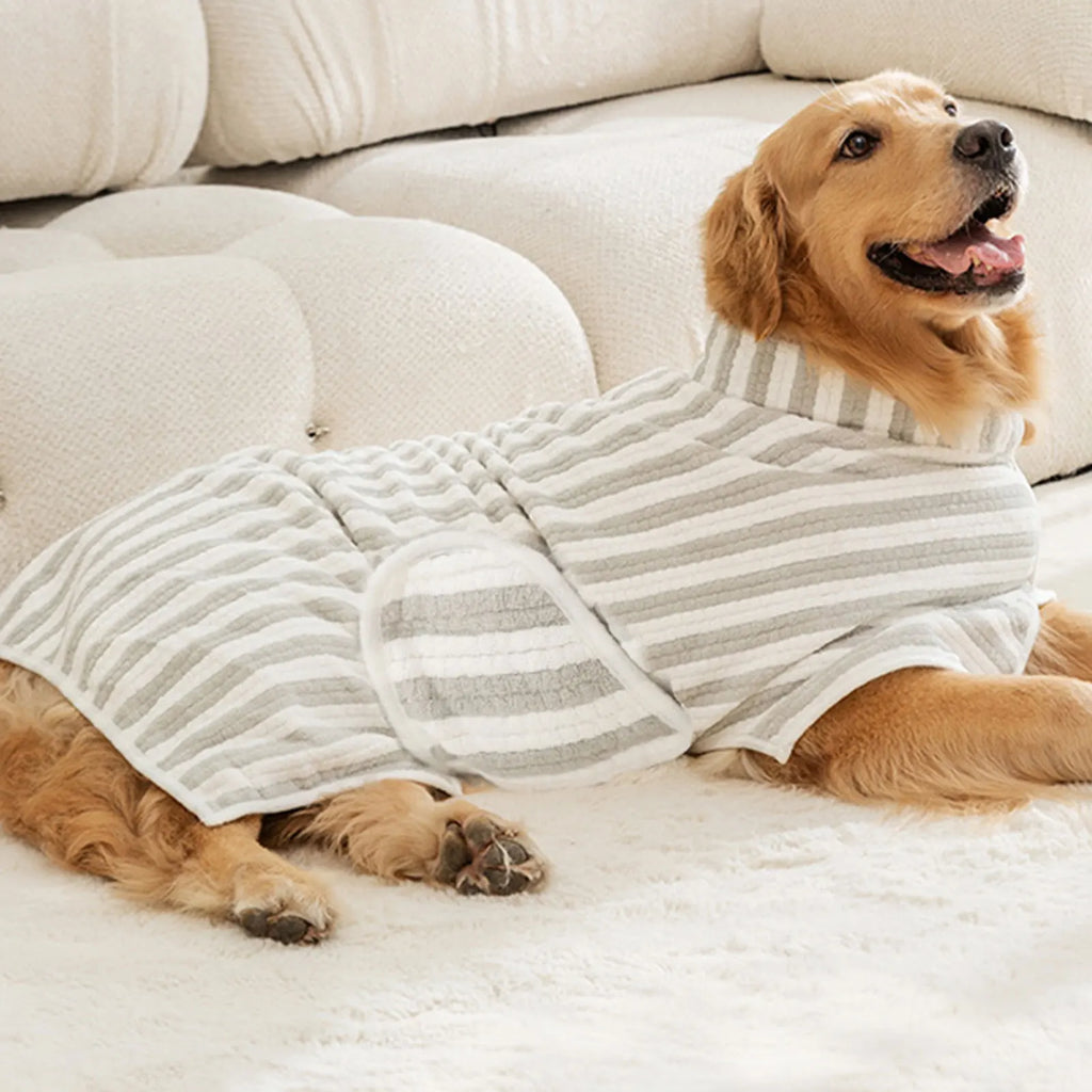 Plush Dog Drying Robe